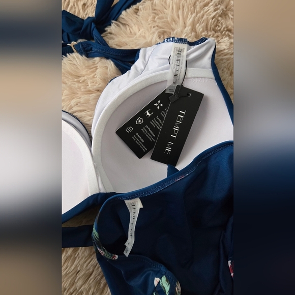 Halter Top High Waisted Bikini #1072 - Picture 4 of 14